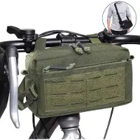 OEM Sacoche de vélo Tactique verte avec bandoulière