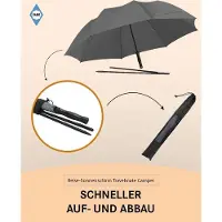 OEM Parasol de voyage gris, protection UV 50+,