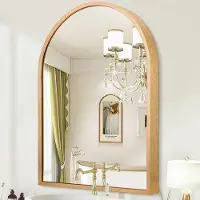 OEM Miroir de salle de bains, 50 x 40 cm, cadre métallique moderne