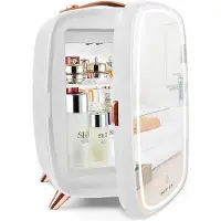 OEM Mini réfrigérateur à miroir LED 6 L, 9 V, blanc