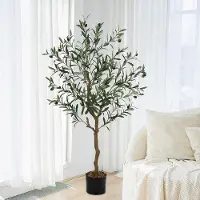 OEM Olivier artificiel de 120 cm pour la décoration d'intérieur et d'extérieur
