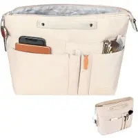 OEM Organiseur de sac à main beige pour femme, sac de voyage
