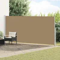 Syfax Store latéral rétractable 200 x 500 cm 100% polyester fer acier