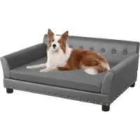 OEM Lit pour chien imperméable XL gris 120 x 74 x 40 cm, 100 kg