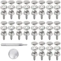 OEM Lot de 20 boutons-pression en acier inoxydable pour tente de bateau, bâche en toile
