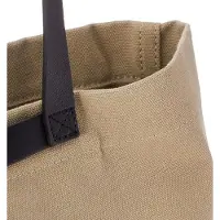 Famanu Sac à provisions pour femme en toile, noir