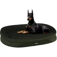 OEM Lit orthopédique pour chien, canapé pour chien, 4 côtés, antidérapant, housse amovible, vert olive, grand format