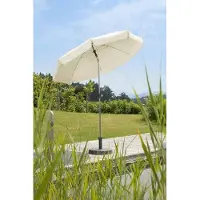 OEM Parasol rond en acier et polyester, 200 cm, 24 kg