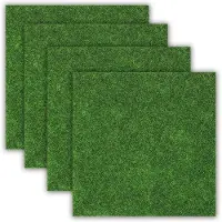 OEM Tapis en gazon synthétique 6 x 6 cm, décoration miniature, vert