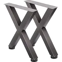 OEM Pieds de table métalliques de type industriel, pouvant supporter une charge de 1 000 kg, pour table à manger