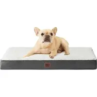 OEM Lit orthopédique pour chien 76 x 51 x 9 cm, lavable, beige, moelleux
