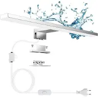 OEM Lampe LED pour miroir de salle de bain, 40 cm, étanche, blanche, 6500 K
