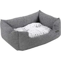Famanu Coussin pour chien, petit, réversible, avec base antidérapante, dimensions 60x50x20 cm, idéal pour les petits chiens