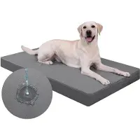 OEM Lit orthopédique pour chiens de grande taille, 88 x 55 cm, gris, imperméable