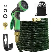 Famanu Pistolet d'arrosage 3/4" - 1/2", flexible de 15 m