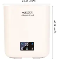 OEM Mini-lave-linge-sèche-linge portable - Grande capacité de 7 litres - Petite machine à laver automatique - Écran tactile - Appartement (Beige)