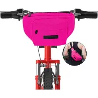 OEM Petite sacoche de vélo rose, 2-en-1, en PET recyclé