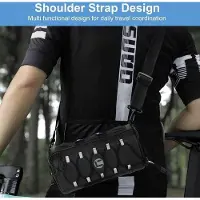 Famanu Sac de guidon imperméable avec bandoulière, 24 l, accessoires de vélo