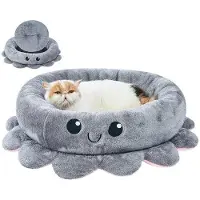 OEM Lit orthopédique pour chien, 61 cm, lavable, gris, pour petits chiens