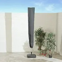 Famanu Housse en PVC pour parasol, gris, 46 cm