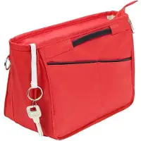 OEM Organiseur en nylon, pochettes intérieures pour sacs à main, organiseur de trousse de maquillage pour femme, taille moyenne