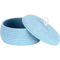 OEM Petite boîte de rangement bleue en corde de coton