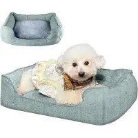 OEM Lit pour chien vert de taille moyenne 75 x 58 x 19 cm avec revêtement antidérapant