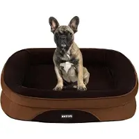 OEM Lit orthopédique pour chien, canapé pour chien, petit chien, marron, 71 x 53 x 14 cm, antidérapant