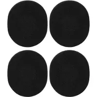 OEM Coussinets d'écouteurs en mousse à mémoire de forme et cuir souple, noir