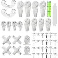 OEM Lot de 62 crochets pour photos sans perçage, pour tableaux et miroirs