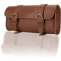 OEM Sacoche de vélo en cuir, marron, style rétro, accessoires de vélo