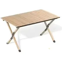 OEM Table de pique-nique pliante beige 90 x 60 cm pour l'extérieur