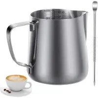 OEM Mousseur à lait manuel 350 ml en acier inoxydable avec graduation