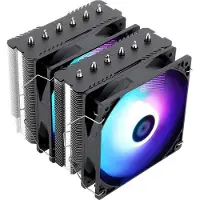 OEM Refroidisseur de processeur double tour de 120 mm en aluminium, 6 caloducs, éclairage ARGB