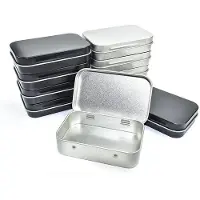 OEM Boîtes rectangulaires en métal, noires, 10 pièces, petites