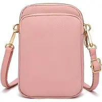 OEM Petit sac à bandoulière pour femme avec bandoulière amovible et pochette pour téléphone portable - 3 poches à fermeture éclair