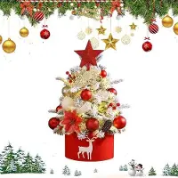 OEM Petit sapin de Noël rouge de 45 cm