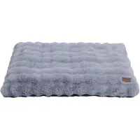 OEM Grand panier pour chien, lavable, XL, moelleux, gris, 105 x 70 x 12 cm, antidérapant