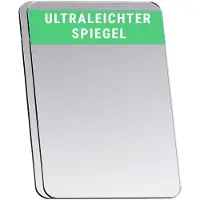 OEM Miroirs fins en acrylique, rectangulaires, 7 x 10 cm, lot de 2, parfaits pour les soins de beauté