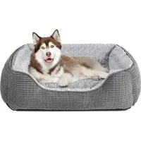 OEM Lit orthopédique pour chien, rose et moelleux, avec fond antidérapant