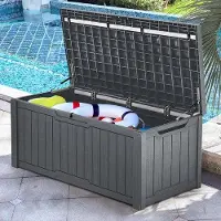 OEM Bac de rangement étanche de 120 gallons, gris foncé, verrouillable