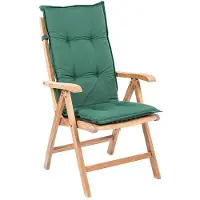 Mountfield Coussin de Fauteuil de Jardin Vert 117 x 49 x 6 cm Épais