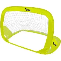 OEM But de football gonflable, jaune, 128 x 84 x 81 cm, pour enfants