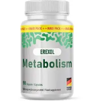 Glory Products OÜ Gélules Erexol Metabolism | Le complément idéal pour atteindre ton objectif | en grand flacon maxi | 90 gélules