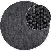 Tapis.nl Tapis d'intérieur & extérieur Venezia anthracite 120 cm rond
