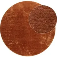 Tapis.nl Tapis Calissa cuivre 120 cm rond