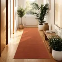 Tapis.fr Tapis Calissa cuivre 80x300 cm