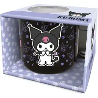 Stor Universaltasse Sanrio Kuromi 414 ml, 1 Stück, Schwarz/Weiss, Tasse, Blanc, Noir