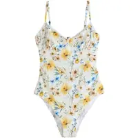 Next Maillot de bain crème / saphir / jaune clair / olive