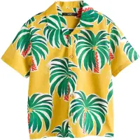 Next Chemise jaune d'or / vert foncé / rouge / blanc